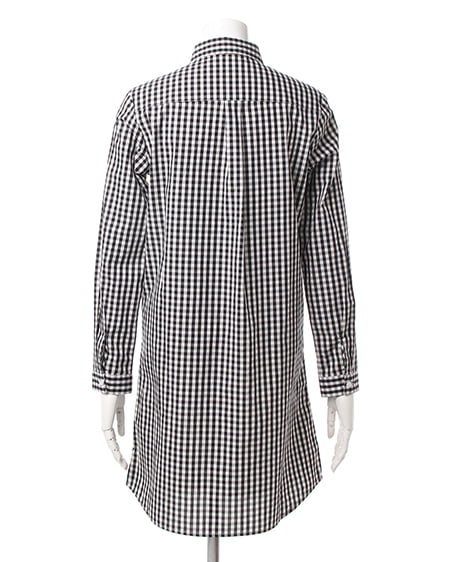 INGNI（イング） チェック柄ロング／シャツA ｸﾛ/ｷﾞﾝｶﾞﾑ