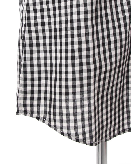 INGNI（イング） チェック柄ロング／シャツA ｸﾛ/ｷﾞﾝｶﾞﾑ