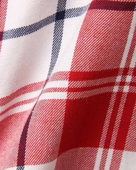 INGNI（イング） 前結びチェック柄／半袖シャツ ｱｶ