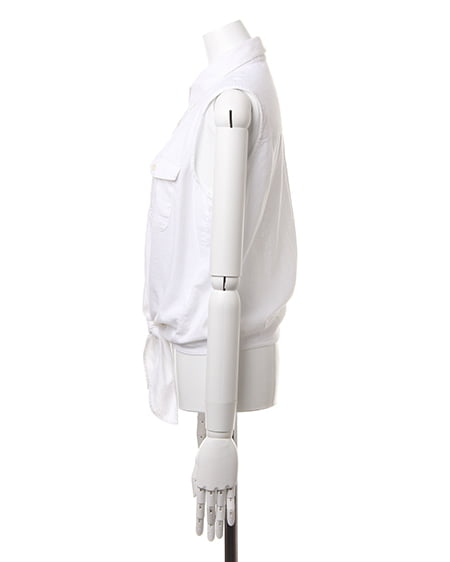 INGNI（イング） 前結びノースリ／シャツ ｵﾌﾎﾜｲﾄ