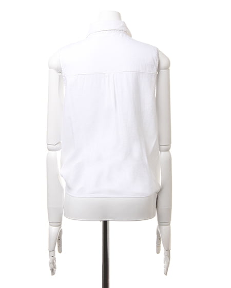 INGNI（イング） 前結びノースリ／シャツ ｵﾌﾎﾜｲﾄ