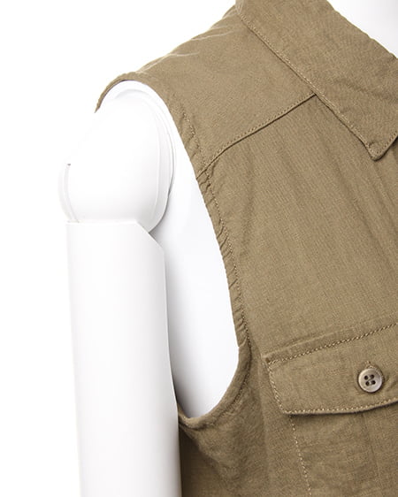 INGNI（イング） 前結びノースリ／シャツ ｶｰｷ