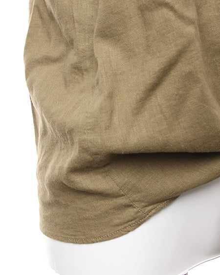 INGNI（イング） 前結びノースリ／シャツ ｶｰｷ