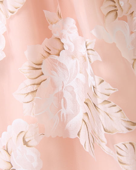 INGNI（イング） 花柄オーガンジーフレア／スカート ｵﾌﾎﾜｲﾄ/ﾋﾟﾝｸ