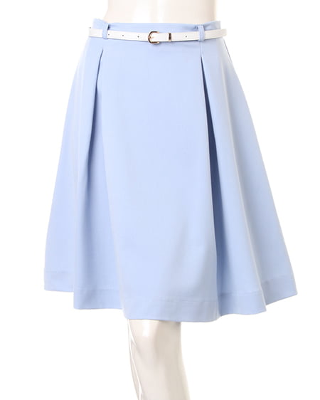 INGNI（イング） ベルト付タックミディ／スカート ｻｯｸｽ