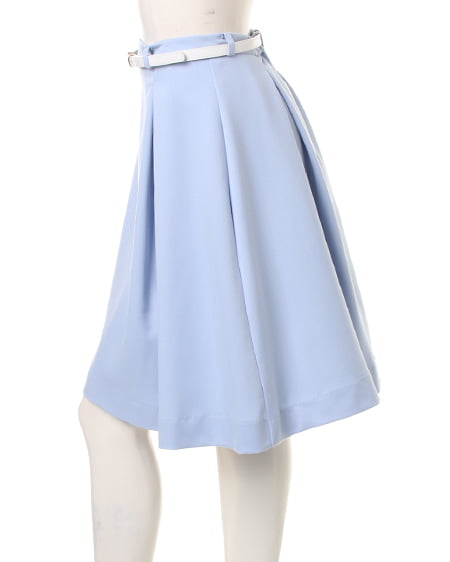 INGNI（イング） ベルト付タックミディ／スカート ｻｯｸｽ