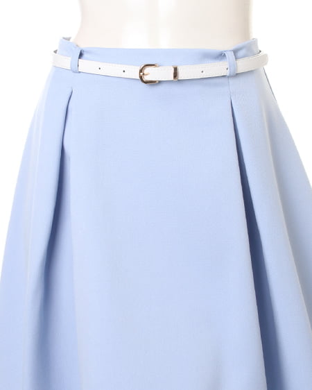 INGNI（イング） ベルト付タックミディ／スカート ｻｯｸｽ