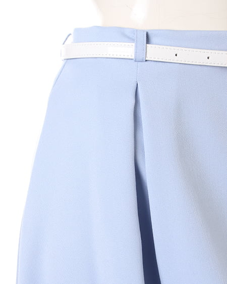 INGNI（イング） ベルト付タックミディ／スカート ｻｯｸｽ