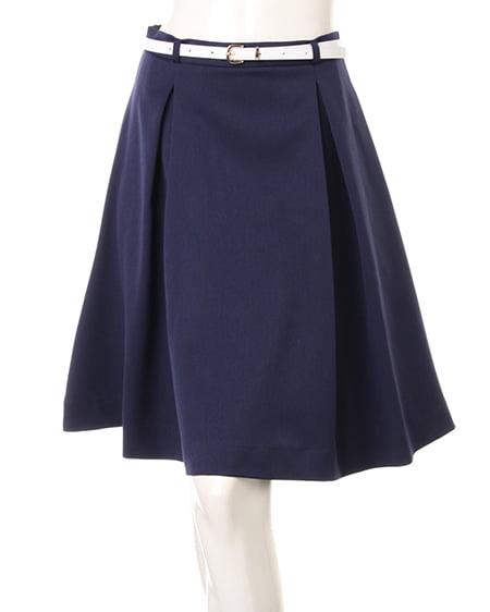 INGNI(イング) ベルト付タックミディ／スカート コン