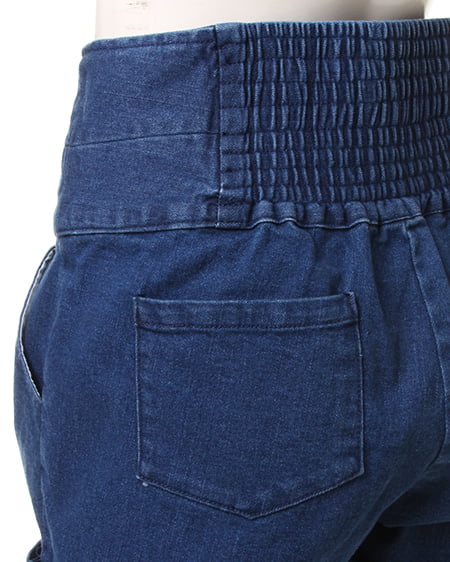 INGNI（イング） C前ボタンハイウエストショート／パンツ ﾃﾞﾆﾑ