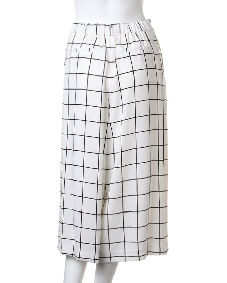 INGNI（イング） ガウチョ／パンツB ｵﾌﾎﾜｲﾄ/ﾁｪｯｸ