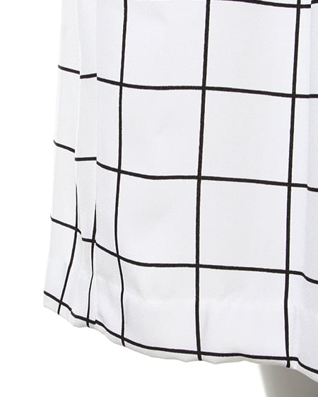 INGNI（イング） ガウチョ／パンツB ｵﾌﾎﾜｲﾄ/ﾁｪｯｸ