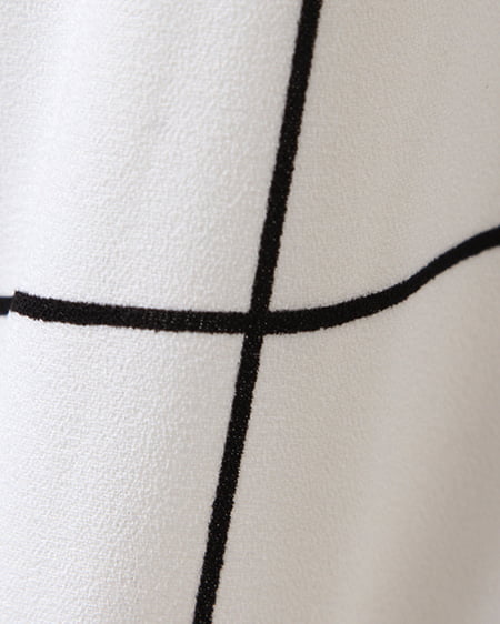 INGNI（イング） ガウチョ／パンツB ｵﾌﾎﾜｲﾄ/ﾁｪｯｸ