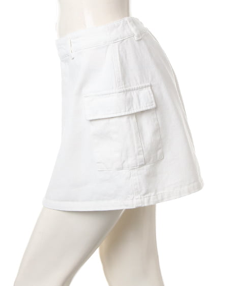 INGNI（イング） 台形カーゴ／スカート ｵﾌﾎﾜｲﾄ