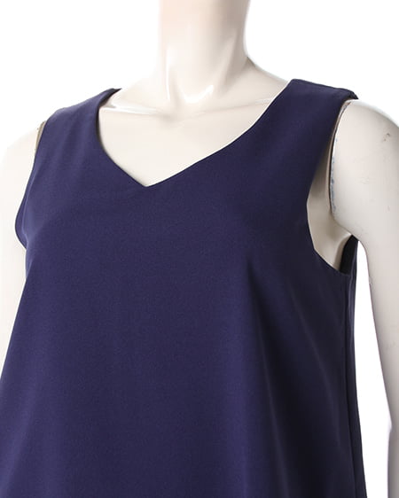 INGNI(イング) 裾フリルストレッチJZロング/コンビネゾン コン