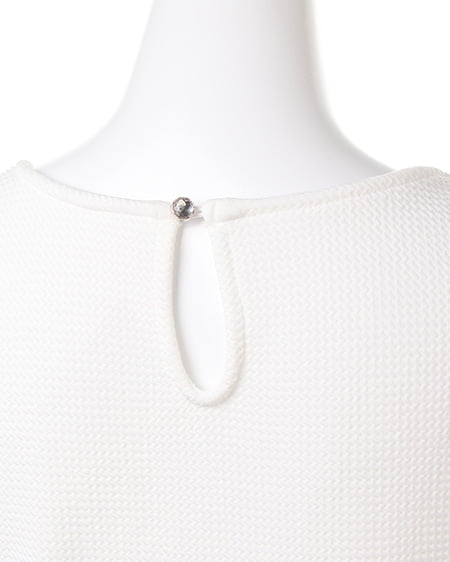 INGNI(イング) オパール花柄スカートドッキング/ワンピース オフホワイト/ブルー