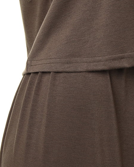 INGNI（イング） 裾シアーマキシ／ワンピースA ｶｰｷ