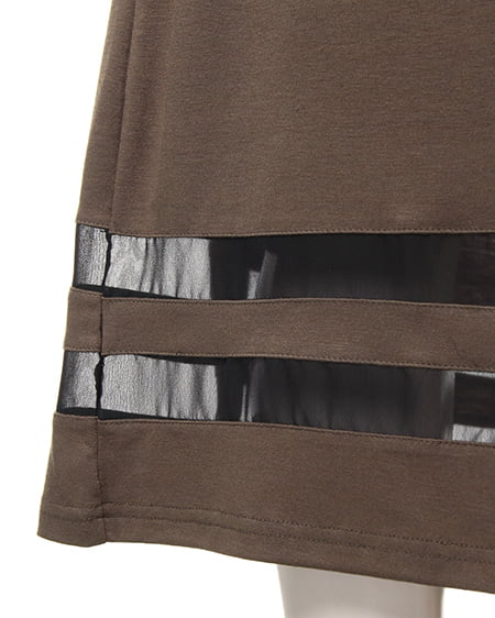 INGNI（イング） 裾シアーマキシ／ワンピースA ｶｰｷ