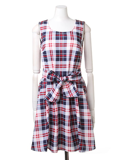 INGNI（イング） チェック柄F＆F／ワンピース ｺﾝ/ｱｶ