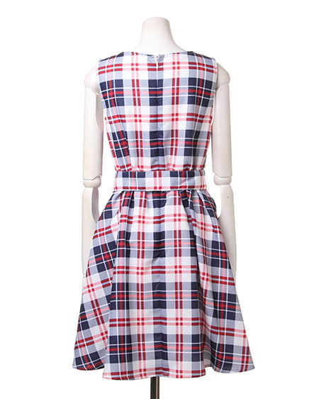INGNI（イング） チェック柄F＆F／ワンピース ｺﾝ/ｱｶ