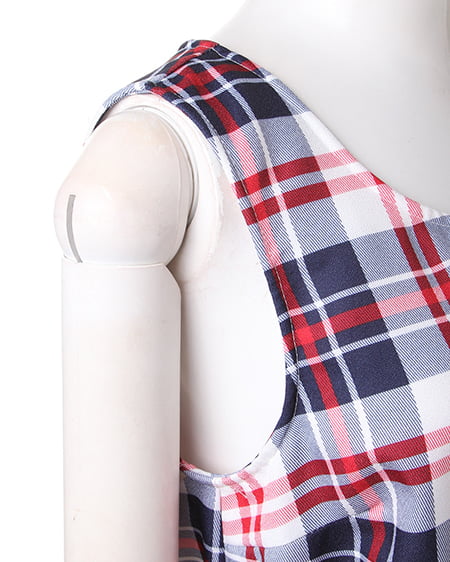 INGNI（イング） チェック柄F＆F／ワンピース ｺﾝ/ｱｶ