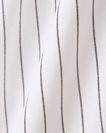 INGNI（イング） サッシュ付シャツ／ワンピース ｵﾌﾎﾜｲﾄ/ｽﾄﾗｲﾌﾟ