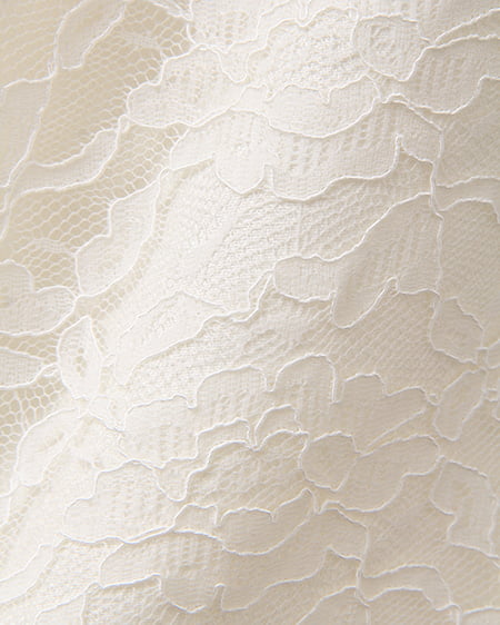 INGNI（イング） 袖フリルAラインレース／ワンピース ｵﾌﾎﾜｲﾄ