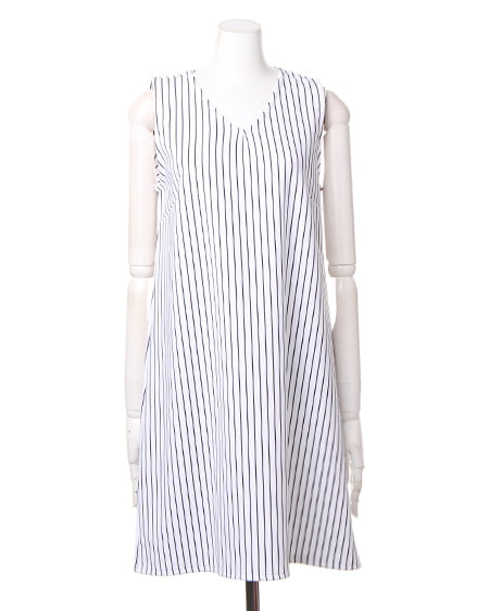 INGNI（イング） ノースリAライン／ワンピース ｵﾌﾎﾜｲﾄ/ｸﾛ