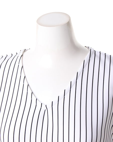 INGNI（イング） ノースリAライン／ワンピース ｵﾌﾎﾜｲﾄ/ｸﾛ