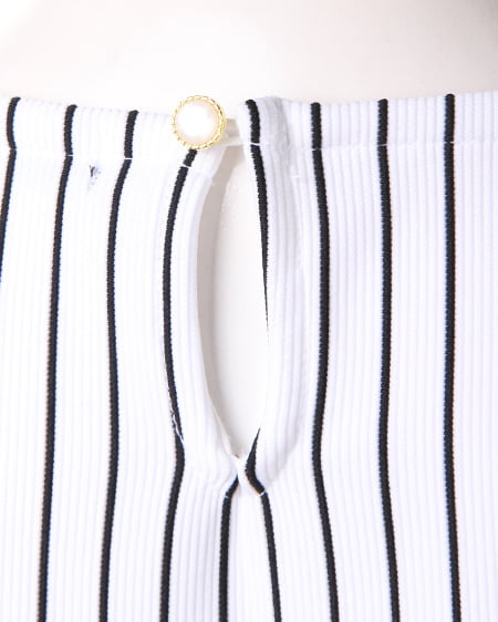 INGNI（イング） ノースリAライン／ワンピース ｵﾌﾎﾜｲﾄ/ｸﾛ