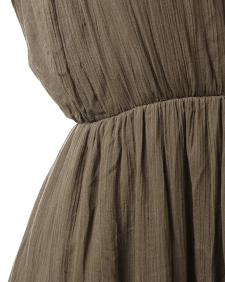 INGNI（イング） 綿楊柳ベアマキシ／ワンピース ｶｰｷ