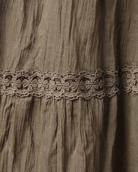 INGNI（イング） 綿楊柳ベアマキシ／ワンピース ｶｰｷ