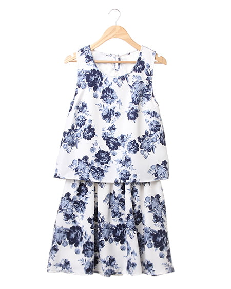 INGNI(イング) 花柄F＆F／ワンピース ｵﾌﾎﾜｲﾄ