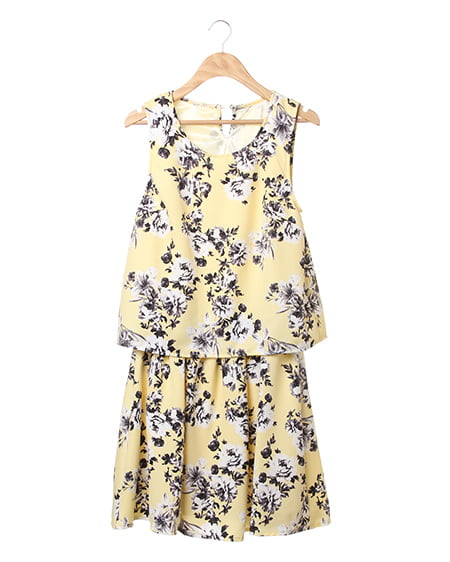 花柄F＆F／ワンピース