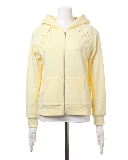 INGNI（イング） UV加工レースUP／パーカー ｲｴﾛｰ