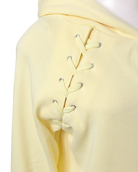 INGNI（イング） UV加工レースUP／パーカー ｲｴﾛｰ