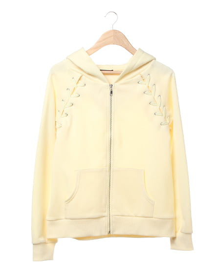 INGNI(イング) UV加工レースUP／パーカー ｲｴﾛｰ