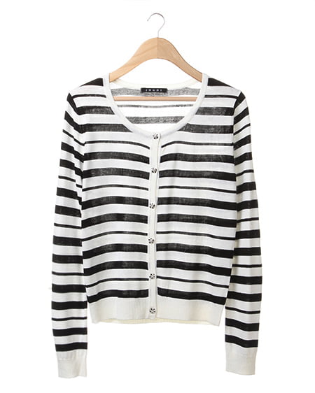 INGNI(イング) コンパクトカーディガンC ﾎﾞｰﾀﾞｰ