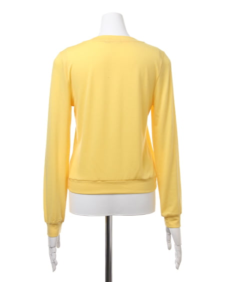 INGNI（イング） カットコンパクトカーディガン ｲｴﾛｰ