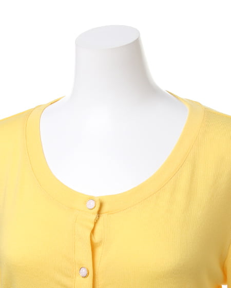 INGNI（イング） カットコンパクトカーディガン ｲｴﾛｰ