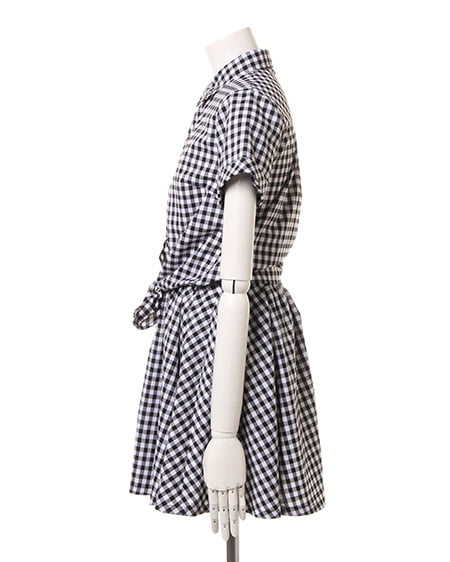 INGNI（イング） 前結びSH＋フレアSK／SET ｸﾛ/ｷﾞﾝｶﾞﾑ