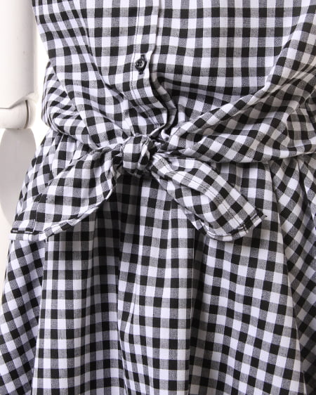 INGNI（イング） 前結びSH＋フレアSK／SET ｸﾛ/ｷﾞﾝｶﾞﾑ