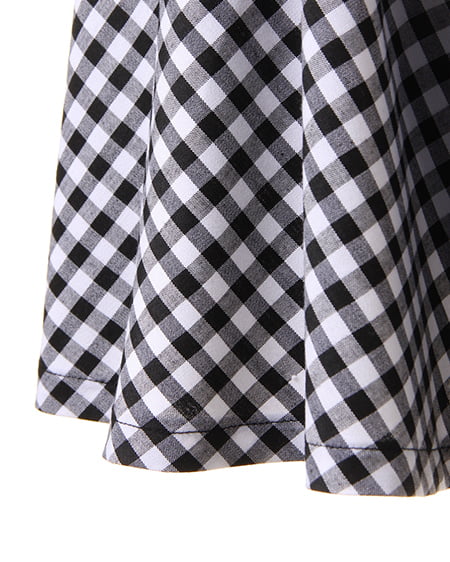 INGNI（イング） 前結びSH＋フレアSK／SET ｸﾛ/ｷﾞﾝｶﾞﾑ