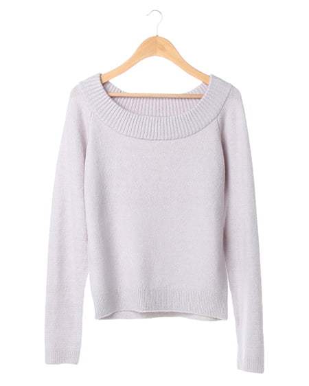 INGNI(イング) モヘアストレッチオフショル／ニットB ｸﾞﾚｰ