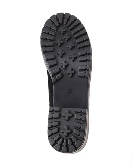 INGNI（イング） ラグソールもれファー／ブーツ ｸﾛ