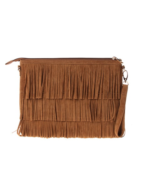 INGNI（イング） フリンジクラッチ／BAG ｷｬﾒﾙ