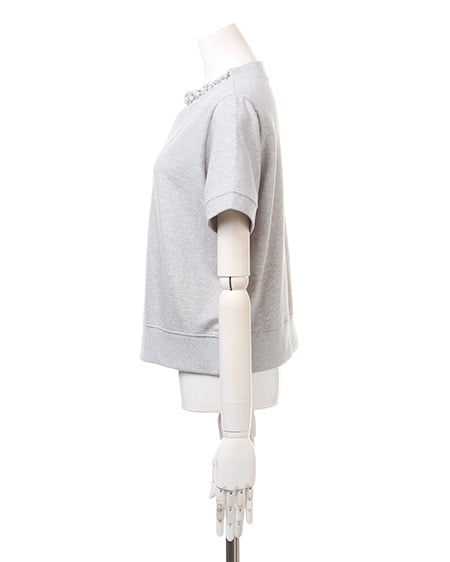 INGNI（イング） H／Nビジュー付裏毛／TOPS ｸﾞﾚｰ