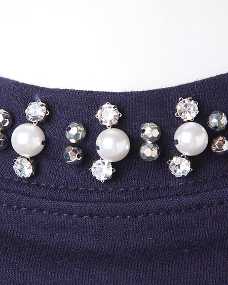 INGNI（イング） H／Nビジュー付裏毛／TOPS ｺﾝ