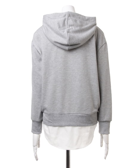 INGNI（イング） 裾レイヤーパーカー／チュニック ｸﾞﾚｰ