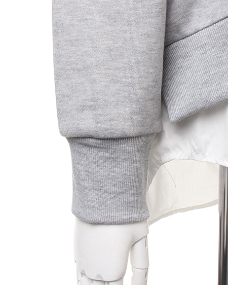 INGNI（イング） 裾レイヤーパーカー／チュニック ｸﾞﾚｰ